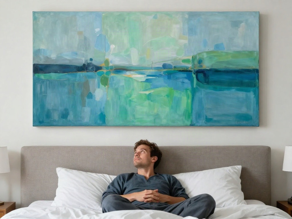 Bilder über Bett