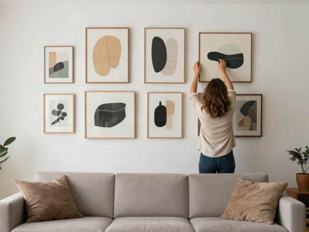 Bilder über Sofa
