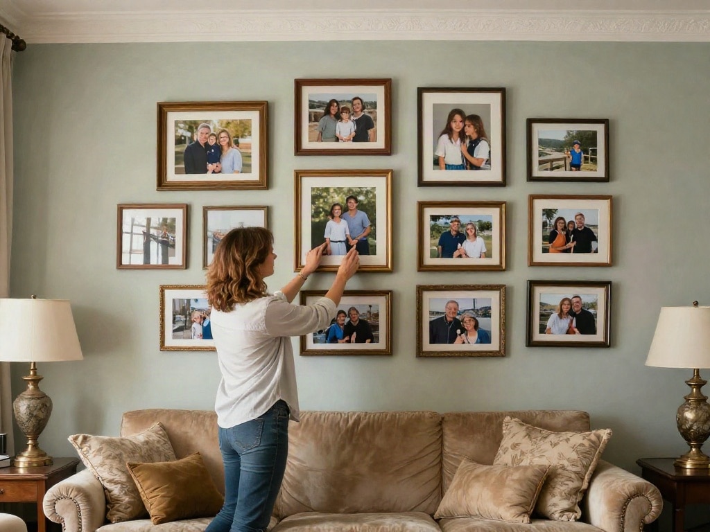 große Wand dekorieren
