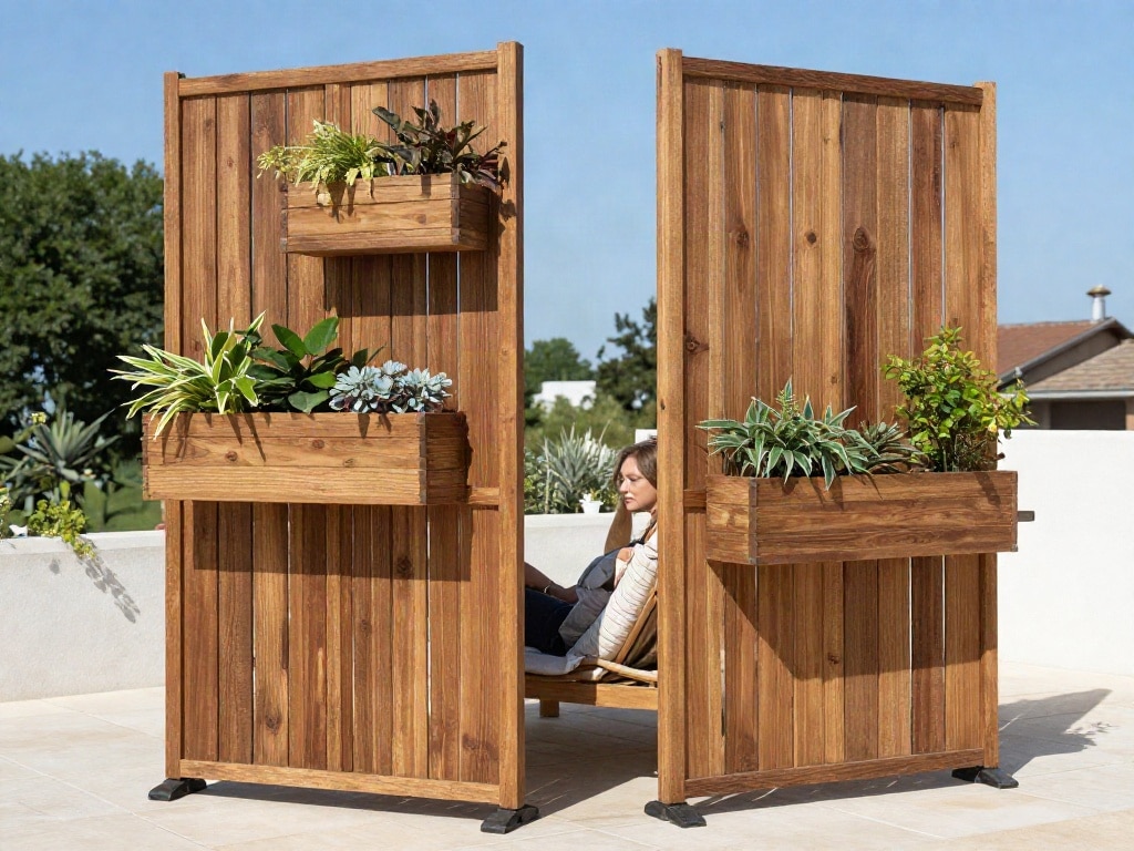 Sichtschutz Garten ohne Bohren