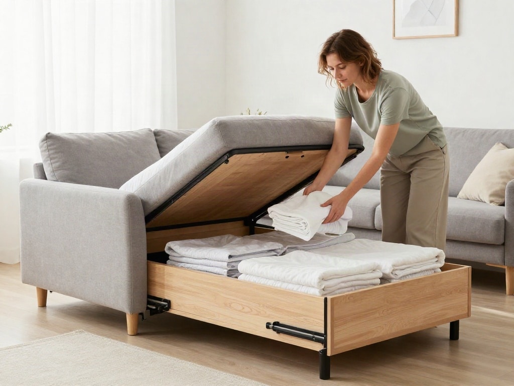 Sofa mit Bettkasten