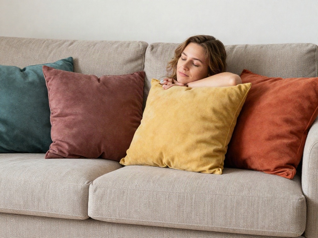 Sofa Stoff oder Leder