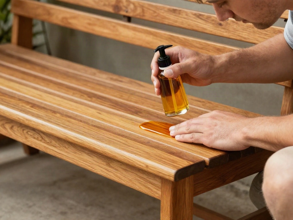 Teak Gartenmöbel pflegen